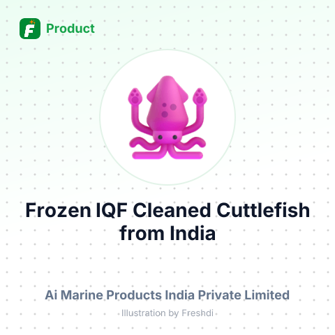 Frozen IQF Cleaned Cuttlefish – summary card, no photo uploaded yet