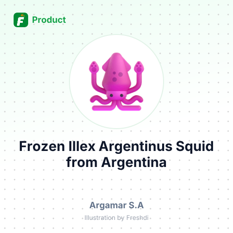 Frozen Illex Argentinus Squid – summary card, no photo uploaded yet