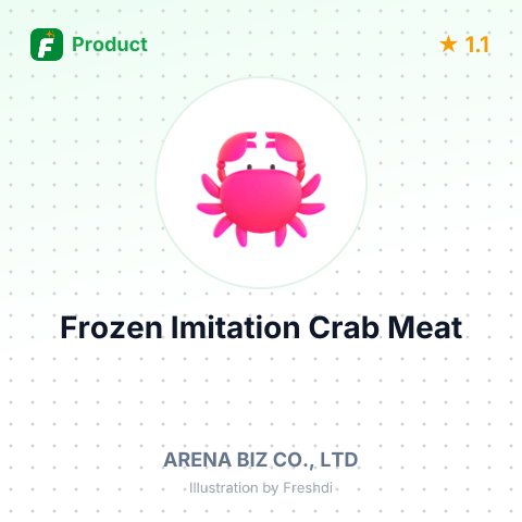Frozen Imitation Crab Meat – summary card, no photo uploaded yet