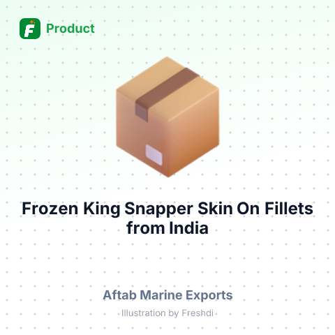 Frozen King Snapper Skin On Fillets – summary card, no photo uploaded yet