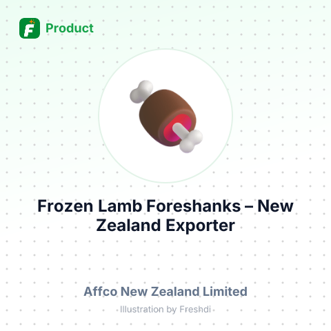 Frozen Lamb Foreshanks – summary card, no photo uploaded yet