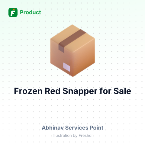 Frozen Large Red Snapper – summary card, no photo uploaded yet