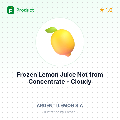 Frozen Lemon Juice Not from Concentrate - Cloudy – summary card, no photo uploaded yet