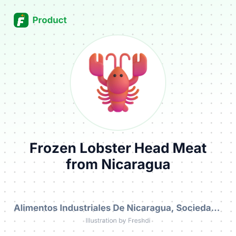 Frozen Lobster Head Meat – product summary card, no photo uploaded yet