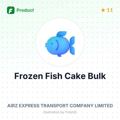 Frozen Mackerel Fish Cake – summary card, no photo uploaded yet