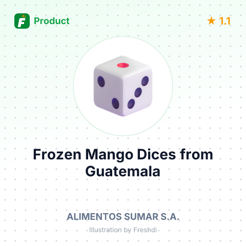 Frozen Mango Dices – summary card, no photo uploaded yet