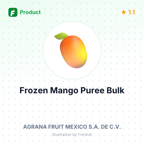 Frozen Mango Puree – summary card, no photo uploaded yet