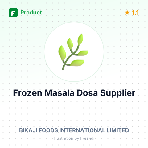 Frozen Masala Dosa – summary card, no photo uploaded yet