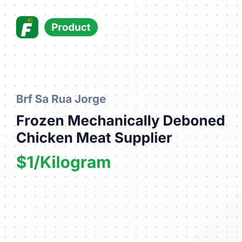 Frozen Mechanically Deboned Chicken Meat – summary card, no photo uploaded yet