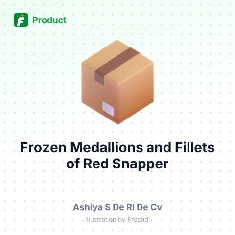 Frozen Medallions and Fillets of Red Snapper – summary card, no photo uploaded yet