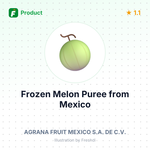 Frozen Melon Puree – summary card, no photo uploaded yet
