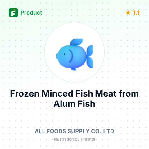 Frozen Minced Fish Meat from Alum Fish – summary card, no photo uploaded yet