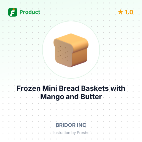Frozen Mini Bread Baskets with Mango and Butter – summary card, no photo uploaded yet