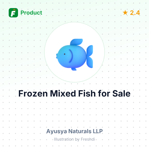 Frozen Mixed Fish – summary card, no photo uploaded yet