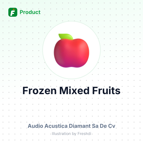 Frozen Mixed Fruits – summary card, no photo uploaded yet