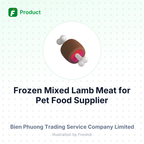 Frozen Mixed Lamb Meat for Pet Food – summary card, no photo uploaded yet