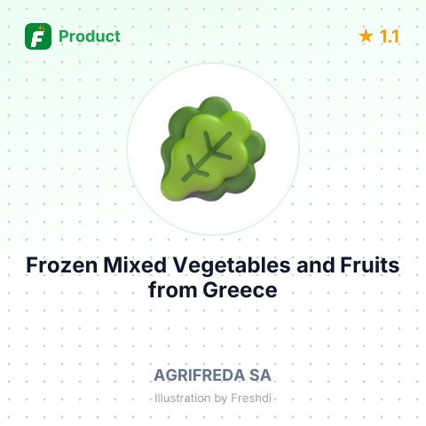 Frozen Mixed Vegetables and Fruits – summary card, no photo uploaded yet