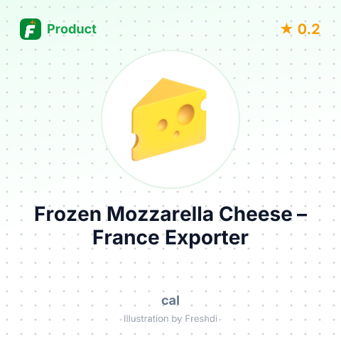 Frozen Mozzarella Cheese – summary card, no photo uploaded yet