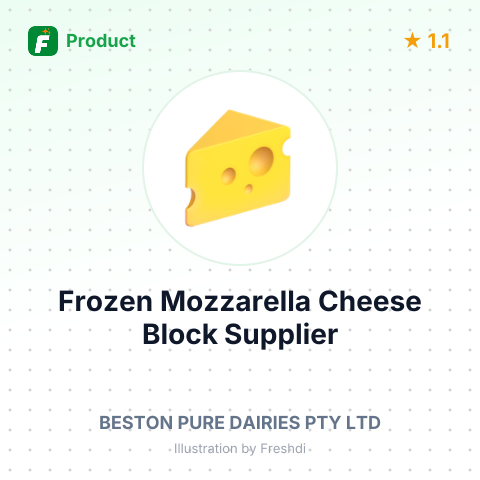 Frozen Mozzarella Cheese Block – summary card, no photo uploaded yet