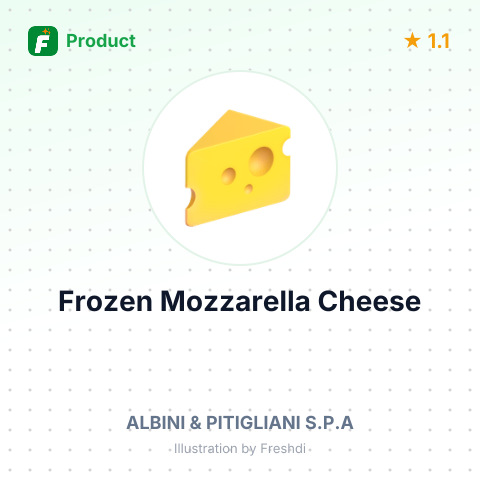 Frozen Mozzarella Cheese – summary card, no photo uploaded yet