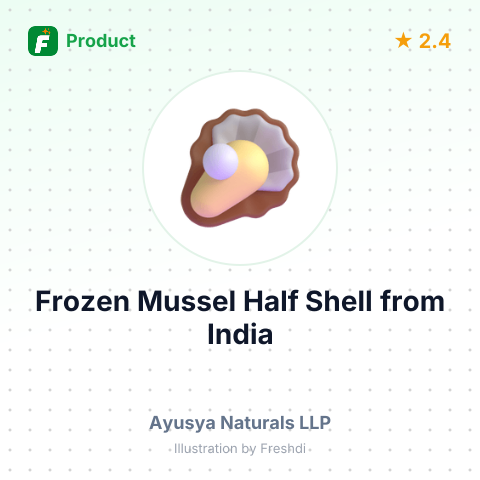 Frozen Mussel Half Shell – summary card, no photo uploaded yet