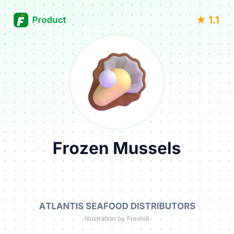 Frozen Mussels – summary card, no photo uploaded yet