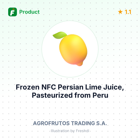 Frozen NFC Persian Lime Juice, Pasteurized – summary card, no photo uploaded yet
