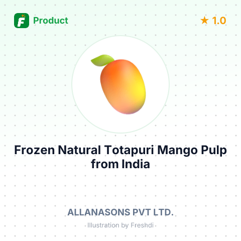 Frozen Natural Totapuri Mango Pulp – summary card, no photo uploaded yet