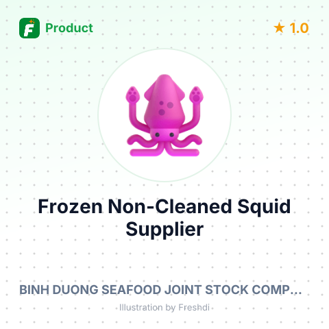 Frozen Non-Cleaned Squid – summary card, no photo uploaded yet