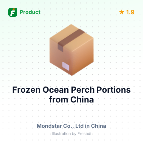 Frozen Ocean Perch Portions – summary card, no photo uploaded yet