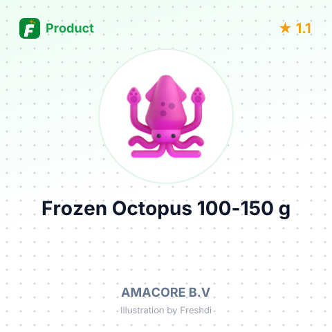 Frozen Octopus 100-150 g – summary card, no photo uploaded yet