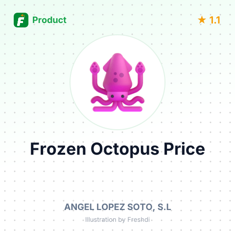 Frozen Octopus in Tray – summary card, no photo uploaded yet