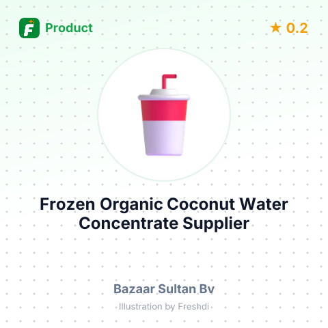Frozen Organic Coconut Water Concentrate – summary card, no photo uploaded yet