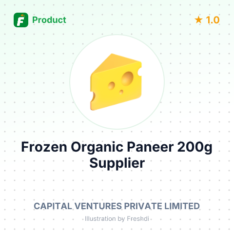 Frozen Organic Paneer 200g – summary card, no photo uploaded yet