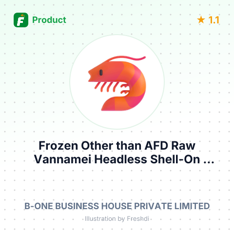 Frozen Other than AFD Raw Vannamei Headless Shell-On Shrimp (First Grade) – summary card, no photo uploaded yet