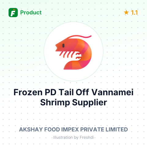 Frozen PD Tail Off Vannamei Shrimp – summary card, no photo uploaded yet