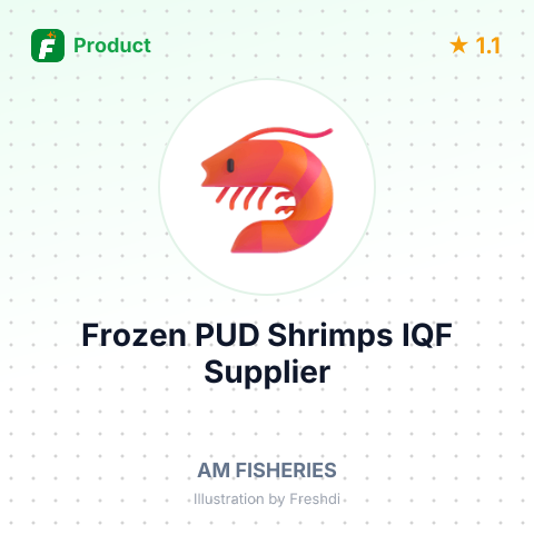 Frozen PUD Shrimps IQF – summary card, no photo uploaded yet