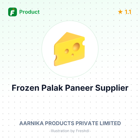 Frozen Palak Paneer – summary card, no photo uploaded yet