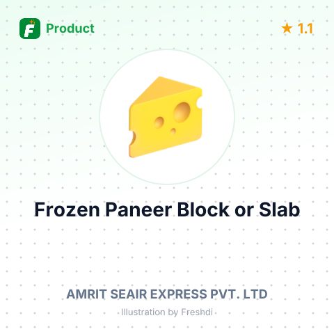 Frozen Paneer Block or Slab – summary card, no photo uploaded yet