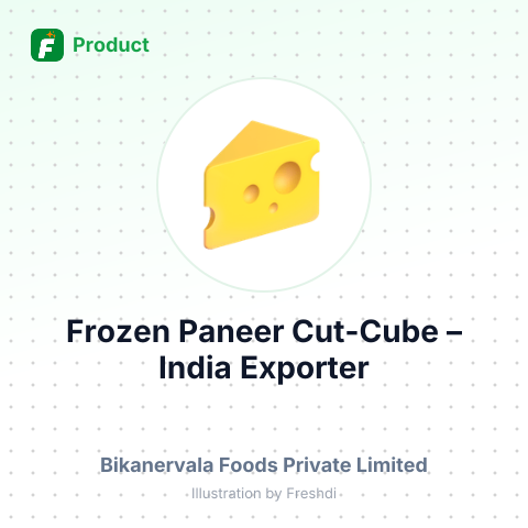 Frozen Paneer Cut-Cube – summary card, no photo uploaded yet