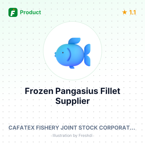 Frozen Pangasius Fillet – summary card, no photo uploaded yet