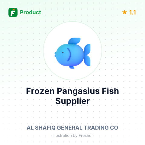 Frozen Pangasius Fish – summary card, no photo uploaded yet
