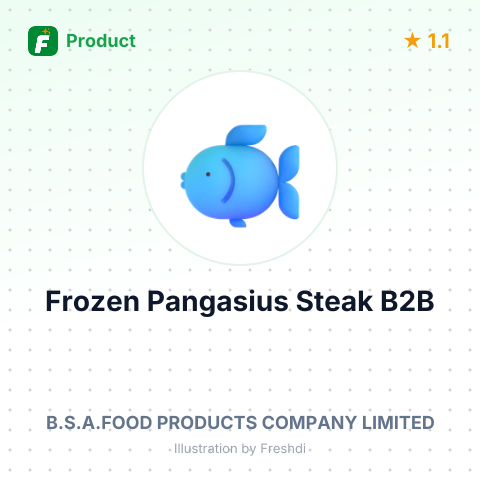 Frozen Pangasius Steak – summary card, no photo uploaded yet