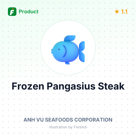 Frozen Pangasius Steak – summary card, no photo uploaded yet