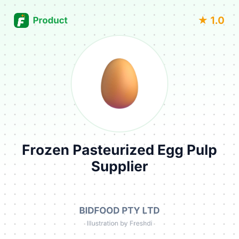 Frozen Pasteurized Egg Pulp – summary card, no photo uploaded yet