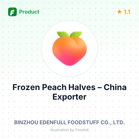 Frozen Peach Halves – summary card, no photo uploaded yet