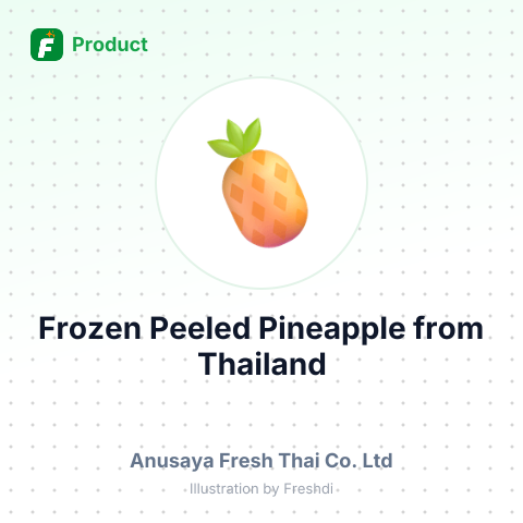 Frozen Peeled Pineapple – summary card, no photo uploaded yet