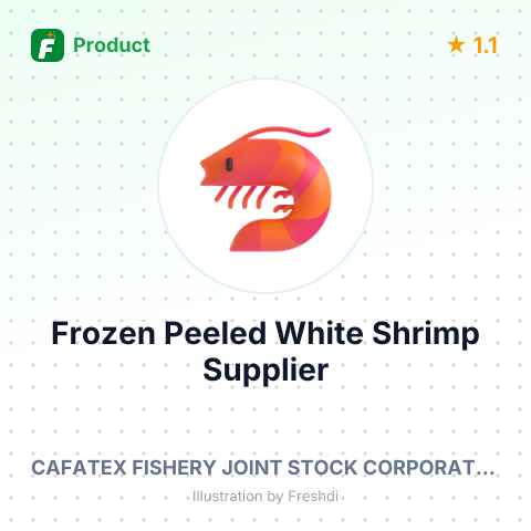 Frozen Peeled White Shrimp – summary card, no photo uploaded yet