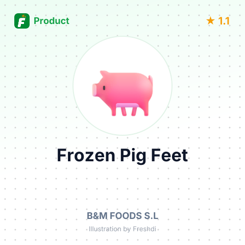 Frozen Pig Feet – summary card, no photo uploaded yet