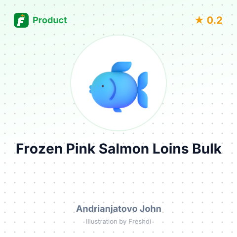 Frozen Pink Salmon Loins – summary card, no photo uploaded yet